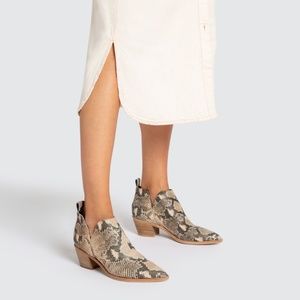 Dolce Vita Snake Skin Booties
